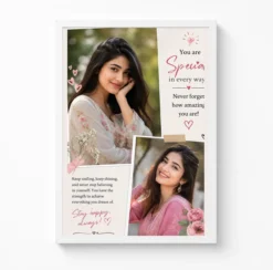 Two Photo Collage Frame with Inspirational Quote Duo Wall Art 6 two photo collage frame with inspirational quote duo wall art india 15 white main