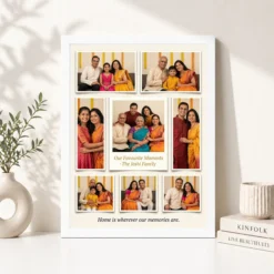 wall photo frame collage large living room memory display photo frame 01 white 4