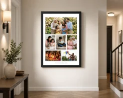 Alternative view of Wall Photo Frame Collage Modern Black White Elegant Display Photo Frame