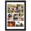wall photo frame collage modern black white elegant display photo frame 03 black main