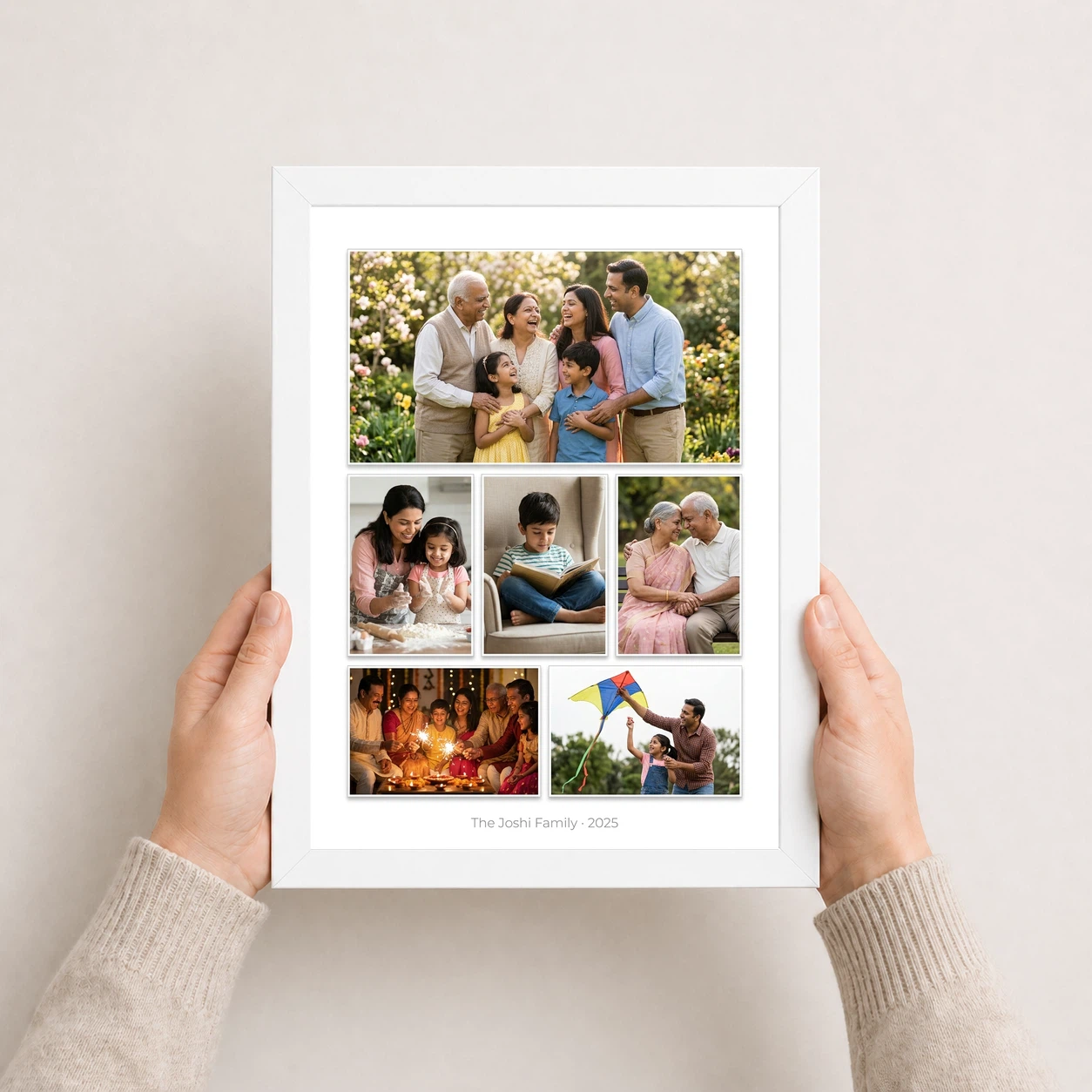 Wall Photo Frame Collage Modern Black White Elegant Display Photo Frame 7 Wall Photo Frame Collage Modern Black White Elegant Display Photo Frame - Image 7