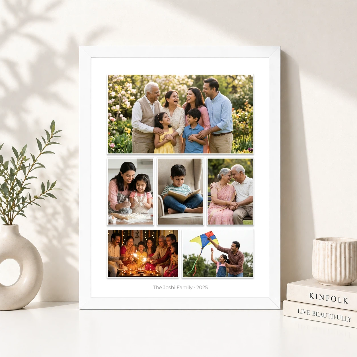 Wall Photo Frame Collage Modern Black White Elegant Display Photo Frame 8 Wall Photo Frame Collage Modern Black White Elegant Display Photo Frame - Image 8