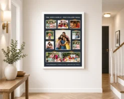 wall photo frame collage rustic vintage farmhouse memories photo frame 02 white 2