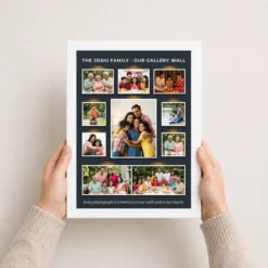 wall photo frame collage rustic vintage farmhouse memories photo frame 02 white 3