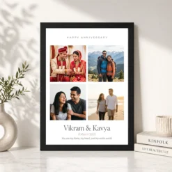 Wedding Anniversary Art Deco Couple Moonlit Romance Love Photo Frame 11 wedding anniversary art deco couple moonlit romance love photo frame 03 black 4