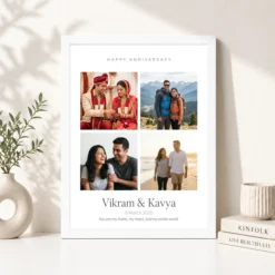 Wedding Anniversary Art Deco Couple Moonlit Romance Love Photo Frame 15 wedding anniversary art deco couple moonlit romance love photo frame 03 white 4