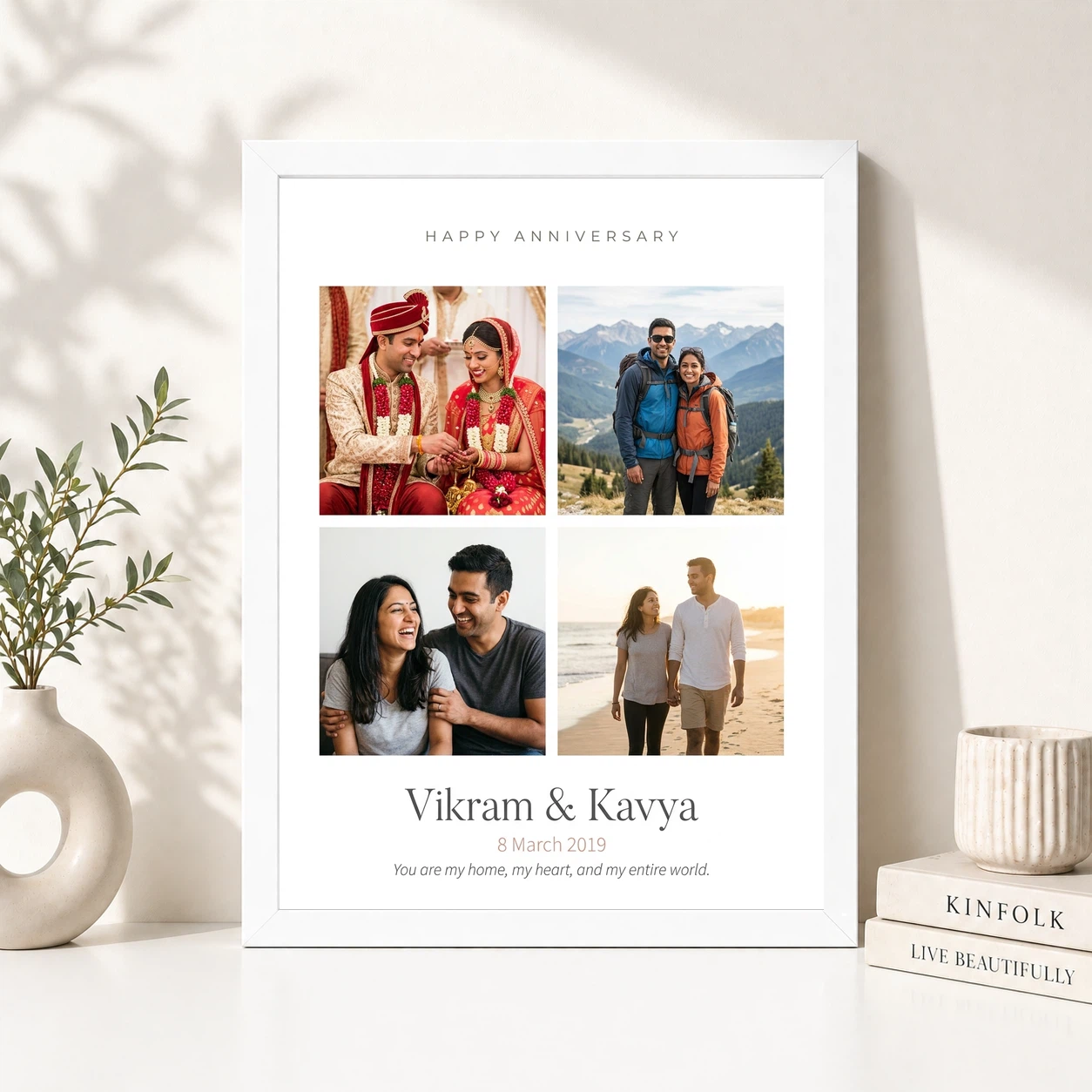 Wedding Anniversary Art Deco Couple Moonlit Romance Love Photo Frame 8 Wedding Anniversary Art Deco Couple Moonlit Romance Love Photo Frame - Image 8