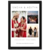 Wedding Anniversary Black Gold Bold Milestone Number Photo Frame 17 wedding anniversary black gold bold milestone number photo frame 03 black main