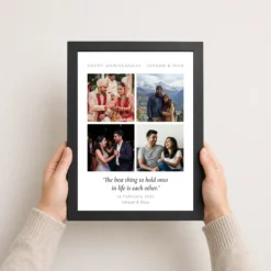 wedding anniversary pastel blue love verse heartfelt couple photo frame 03 black 3