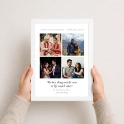 wedding anniversary pastel blue love verse heartfelt couple photo frame 03 white 3