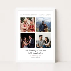 wedding anniversary pastel blue love verse heartfelt couple photo frame 03 white main