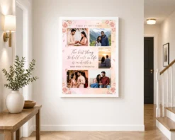 Wedding Anniversary Pastel Pink Love Quote Floral Romantic Photo Frame 13 wedding anniversary pastel pink love quote floral romantic photo frame 01 white 2