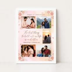Wedding Anniversary Pastel Pink Love Quote Floral Romantic Photo Frame 12 wedding anniversary pastel pink love quote floral romantic photo frame 01 white main