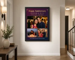 Alternative view of Wedding Anniversary Pastel Soft Love Poem Dreamy Couple Photo Frame