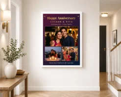 wedding anniversary pastel soft love poem dreamy couple photo frame 02 white 2