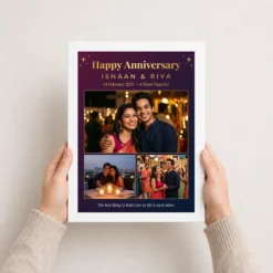 wedding anniversary pastel soft love poem dreamy couple photo frame 02 white 3