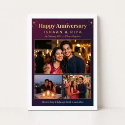wedding anniversary pastel soft love poem dreamy couple photo frame 02 white main