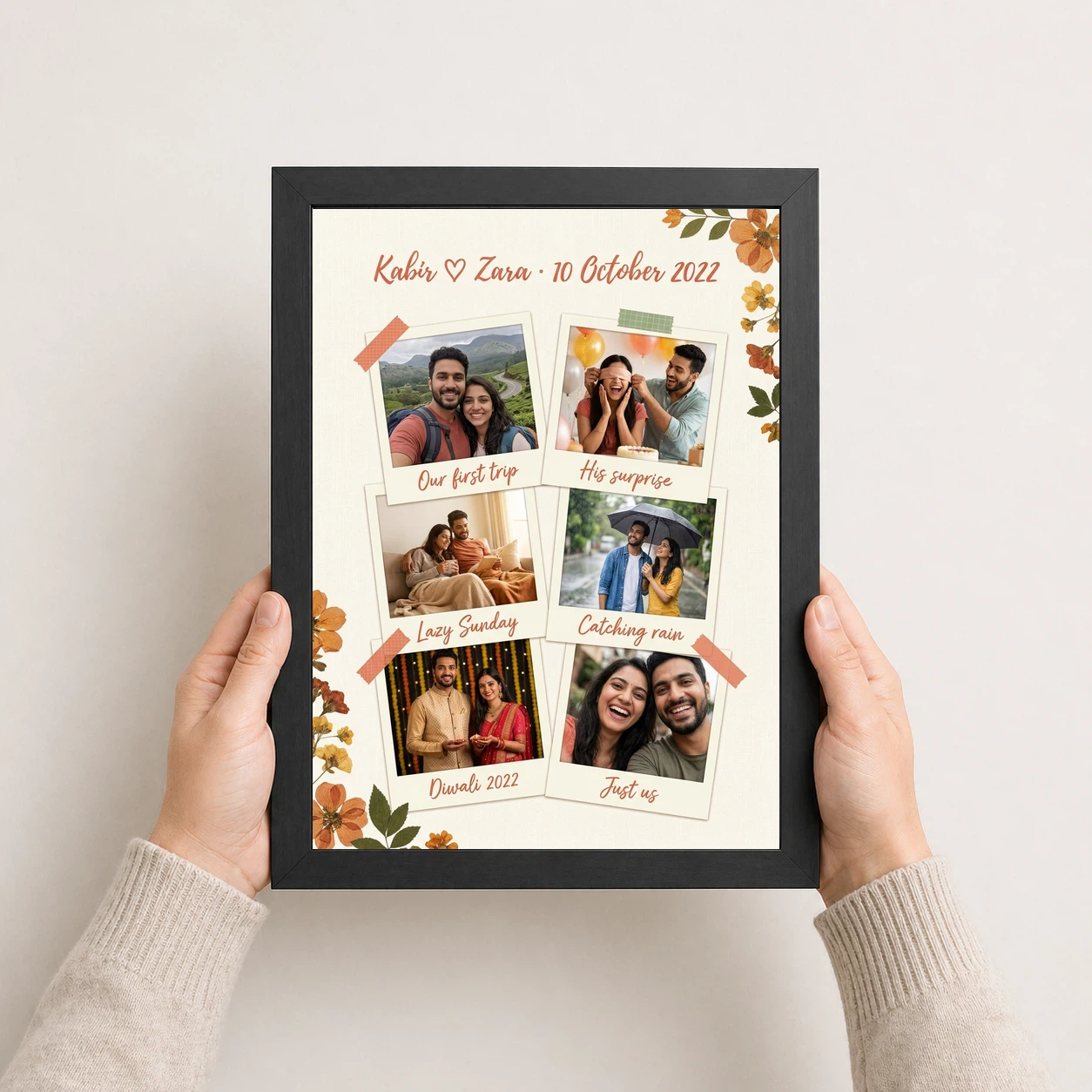 Wedding Anniversary Polaroid Couple Candid Vintage Memories Photo Frame 3 Wedding Anniversary Polaroid Couple Candid Vintage Memories Photo Frame - Image 3