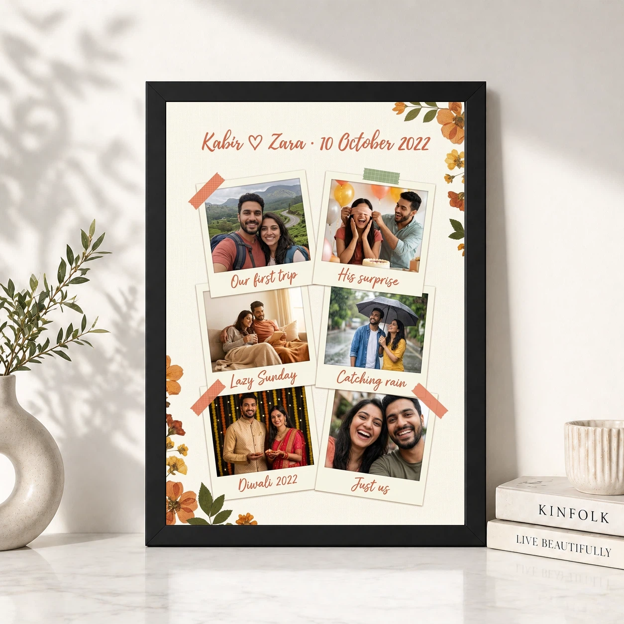Wedding Anniversary Polaroid Couple Candid Vintage Memories Photo Frame 4 Wedding Anniversary Polaroid Couple Candid Vintage Memories Photo Frame - Image 4