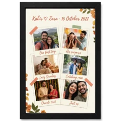 Wedding Anniversary Polaroid Couple Candid Vintage Memories Photo Frame
