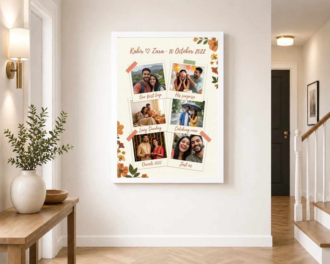 Wedding Anniversary Polaroid Couple Candid Vintage Memories Photo Frame 6 Wedding Anniversary Polaroid Couple Candid Vintage Memories Photo Frame - Image 6
