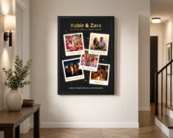 Alternative view of Wedding Anniversary Polaroid Strip Romantic Love Story Photo Frame