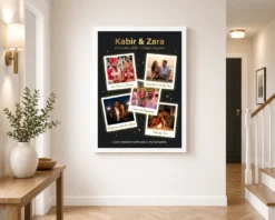wedding anniversary polaroid strip romantic love story photo frame 02 white 2