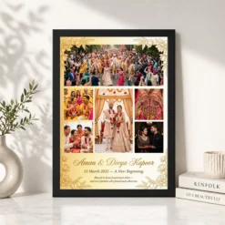 wedding couple frame design floral elegant romantic photo frame 01 black 4