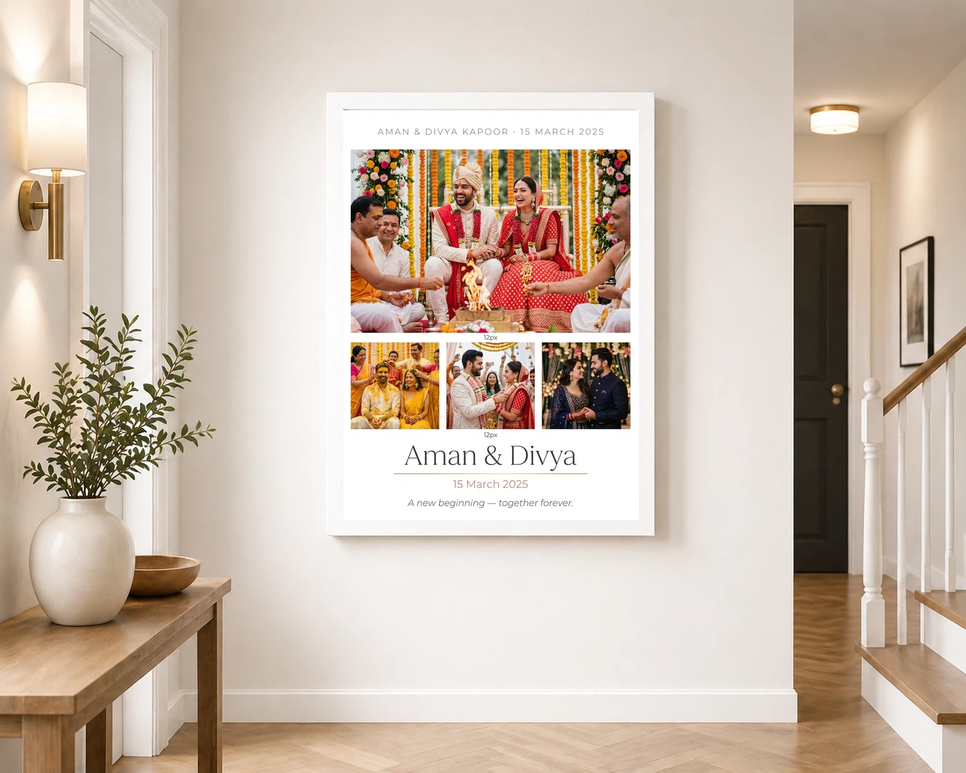 Wedding Couple Frame Design Pastel Watercolor Dreamy Love Photo Frame 6 Wedding Couple Frame Design Pastel Watercolor Dreamy Love Photo Frame - Image 6