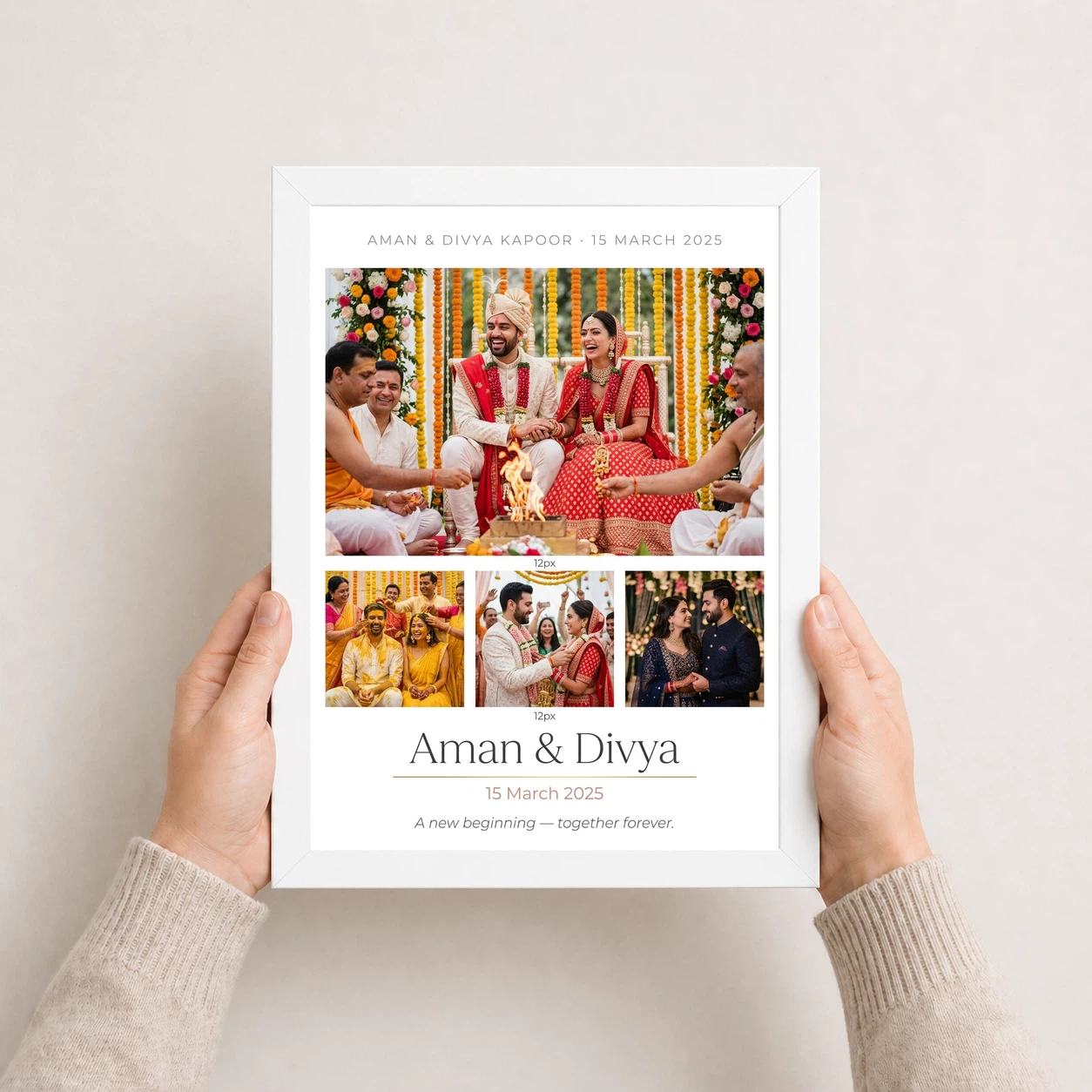Wedding Couple Frame Design Pastel Watercolor Dreamy Love Photo Frame 7 Wedding Couple Frame Design Pastel Watercolor Dreamy Love Photo Frame - Image 7