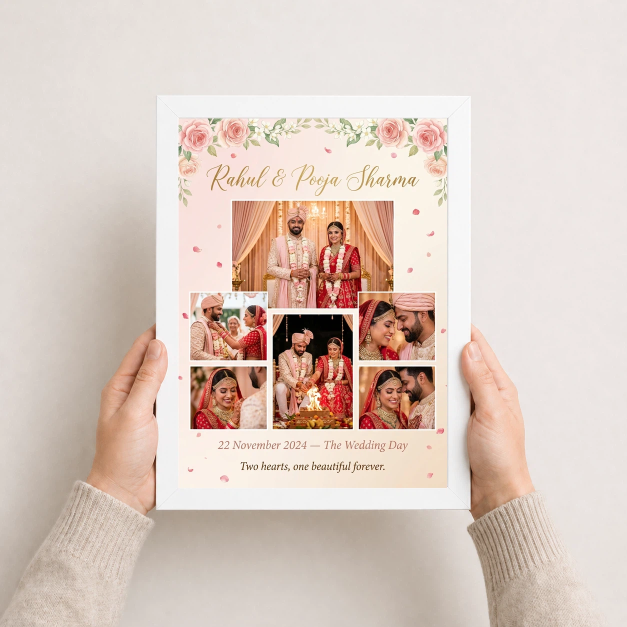 Wedding Couple Photo Frame Romantic Rose Gold Love Memories Photo Frame 7 Wedding Couple Photo Frame Romantic Rose Gold Love Memories Photo Frame - Image 7