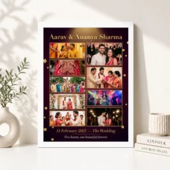 Wedding Photo Collage Frame Pastel Rose Elegant Couple Photo Frame 15 wedding photo collage frame pastel rose elegant couple photo frame 02 white 4