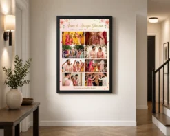 Alternative view of Wedding Photo Collage Frame Romantic Floral Love Memories Photo Frame