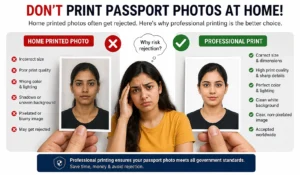 Why not to print passport photos at home — professional printing vs home printer