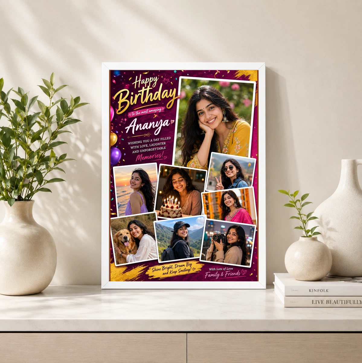 Wife Birthday Photo Frame Couple Warm Love Personalised 4 Wife Birthday Photo Frame Couple Warm Love Personalised - Image 4
