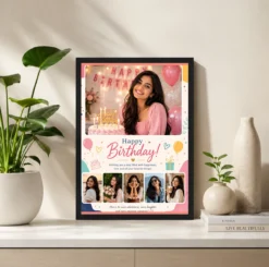 Alternative view of Wife Birthday Photo Frame Personalised Couple Memory