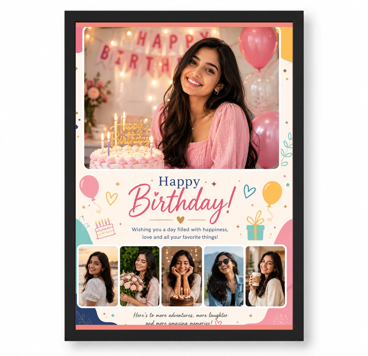 Wife Birthday Photo Frame Personalised Couple Memory 1 Wife Birthday Photo Frame Personalised Couple Memory