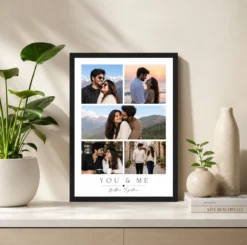 Alternative view of You and Me Better Together Couple Photo Collage Frame