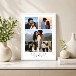 You and Me Better Together Couple Photo Collage Frame 7 you and me better together couple collage frame white 2