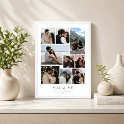 You & Me Forever and Always Couple Photo Collage Frame 7 you and me forever always couple photo collage white 2