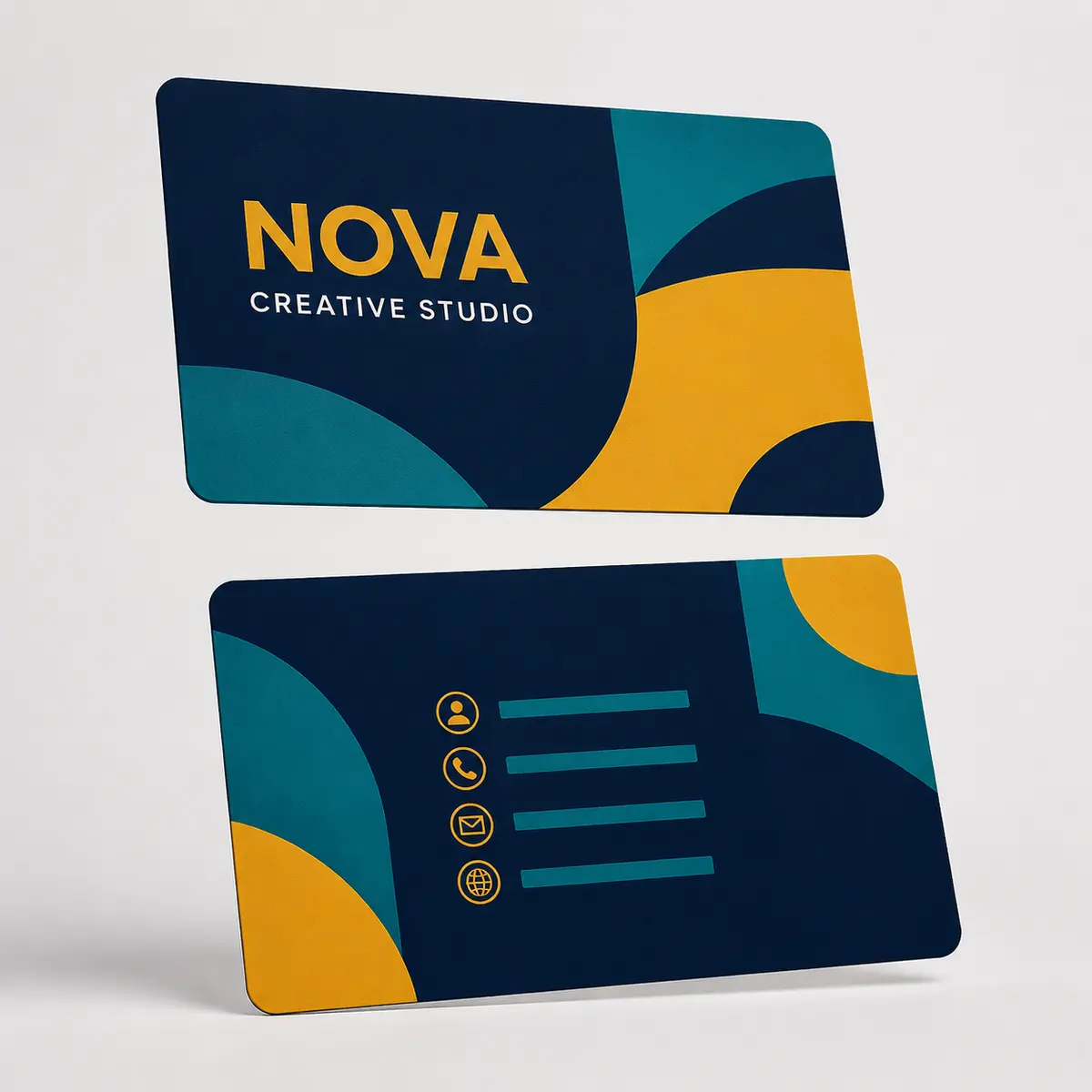 Custom PVC Business & Visiting Card Printing | ₹99 2 PVC business card front and back printing with custom artwork