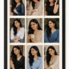 Personalized multi photo birthday collage frame for her in black frame