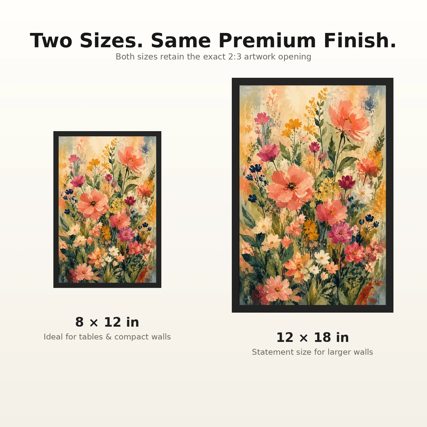 Abstract Vibrant Florals Impressionist Brushwork Garden Art Photo Frame 8 Abstract Vibrant Florals Impressionist Brushwork Garden Art Photo Frame mockup 8