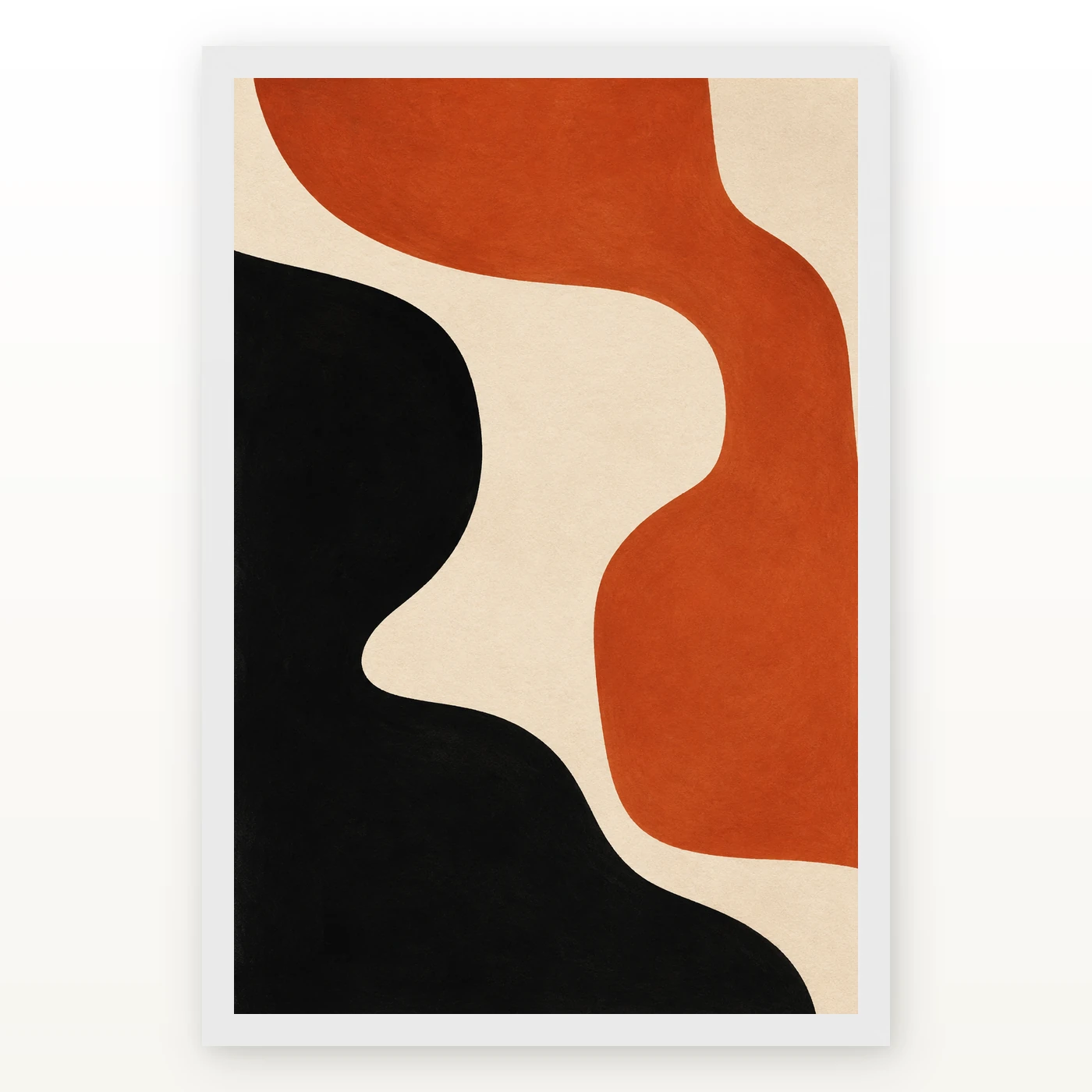 Abstract Minimalist Two Color Bold Blocks Contemporary Art Photo Frame 2 Abstract Minimalist Two Color Bold Blocks Contemporary Art Photo Frame mockup 2