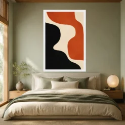Abstract Minimalist Two Color Bold Blocks Contemporary Art Photo Frame 15 Abstract Minimalist Two Color Bold Blocks Contemporary Art Photo Frame mockup 6