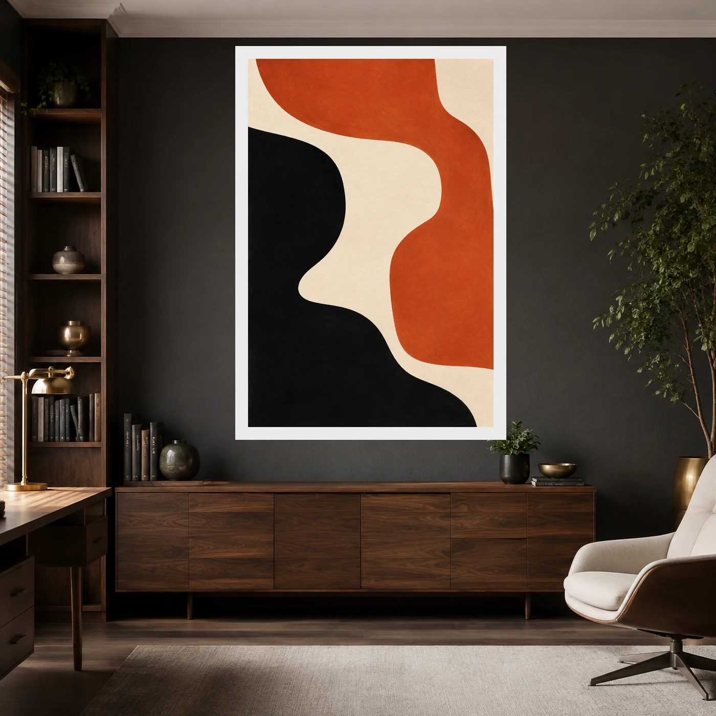 Abstract Minimalist Two Color Bold Blocks Contemporary Art Photo Frame 10 Abstract Minimalist Two Color Bold Blocks Contemporary Art Photo Frame mockup 10