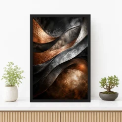 Abstract Metallic Copper Bronze Silver Luxury Premium Art Photo Frame 12 Abstract Metallic Copper Bronze Silver Luxury Premium Art Photo Frame mockup 3
