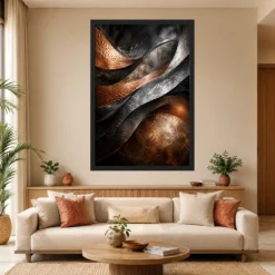 Abstract Metallic Copper Bronze Silver Luxury Premium Art Photo Frame 13 Abstract Metallic Copper Bronze Silver Luxury Premium Art Photo Frame mockup 4