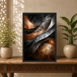 Abstract Metallic Copper Bronze Silver Luxury Premium Art Photo Frame 14 Abstract Metallic Copper Bronze Silver Luxury Premium Art Photo Frame mockup 5