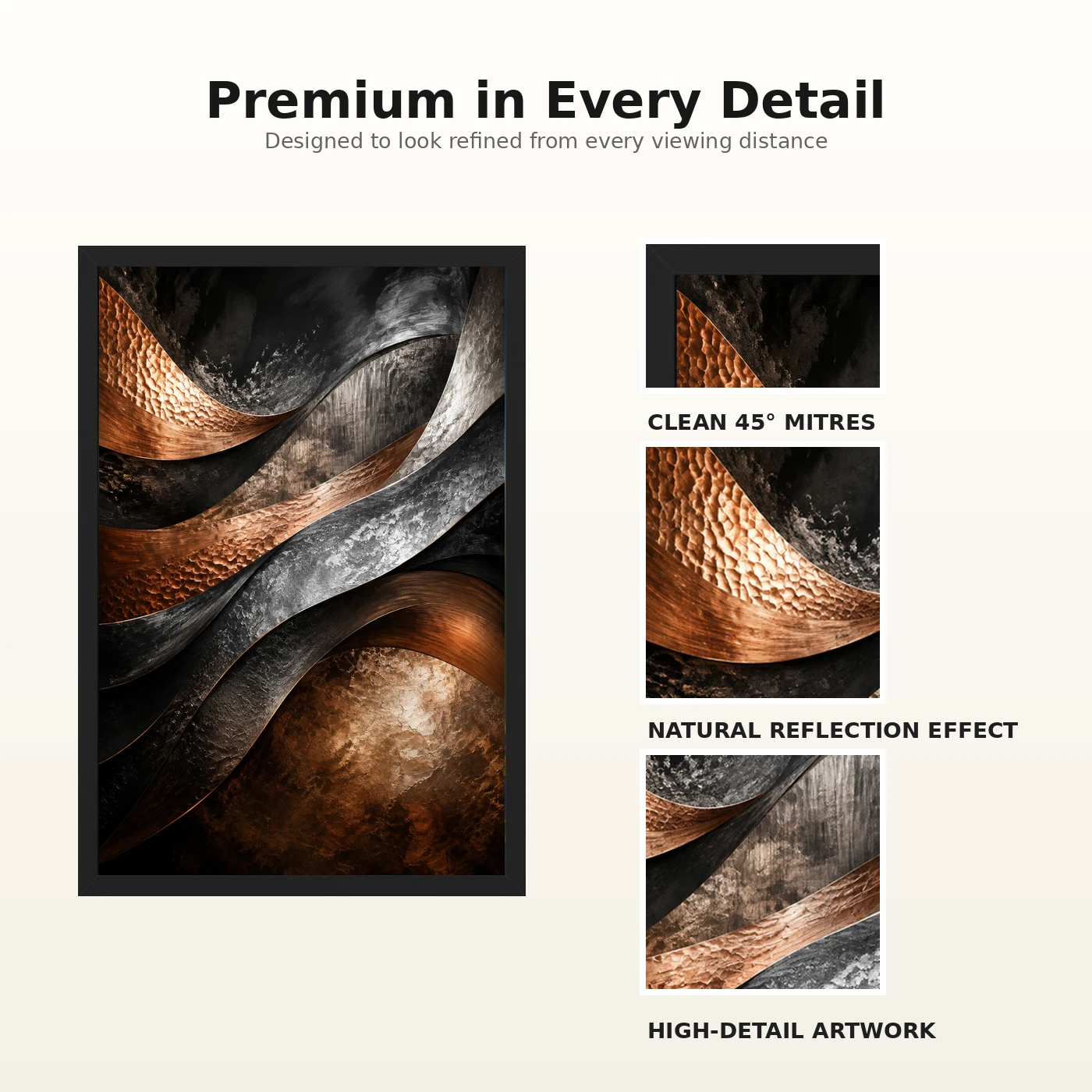 Abstract Metallic Copper Bronze Silver Luxury Premium Art Photo Frame 9 Abstract Metallic Copper Bronze Silver Luxury Premium Art Photo Frame mockup 9